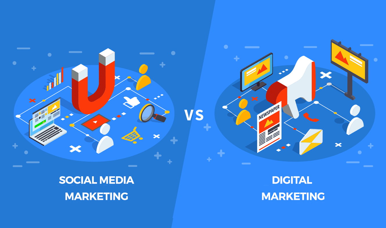 Social Media Marketing vs Digital Marketing: What’s the Difference